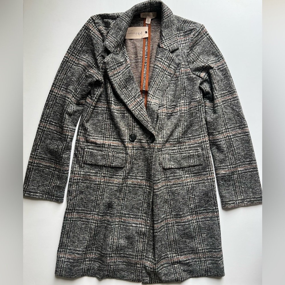 new philosophy coat size small